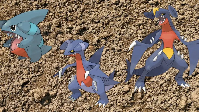 Pokemon Gible Gabite Garchomp