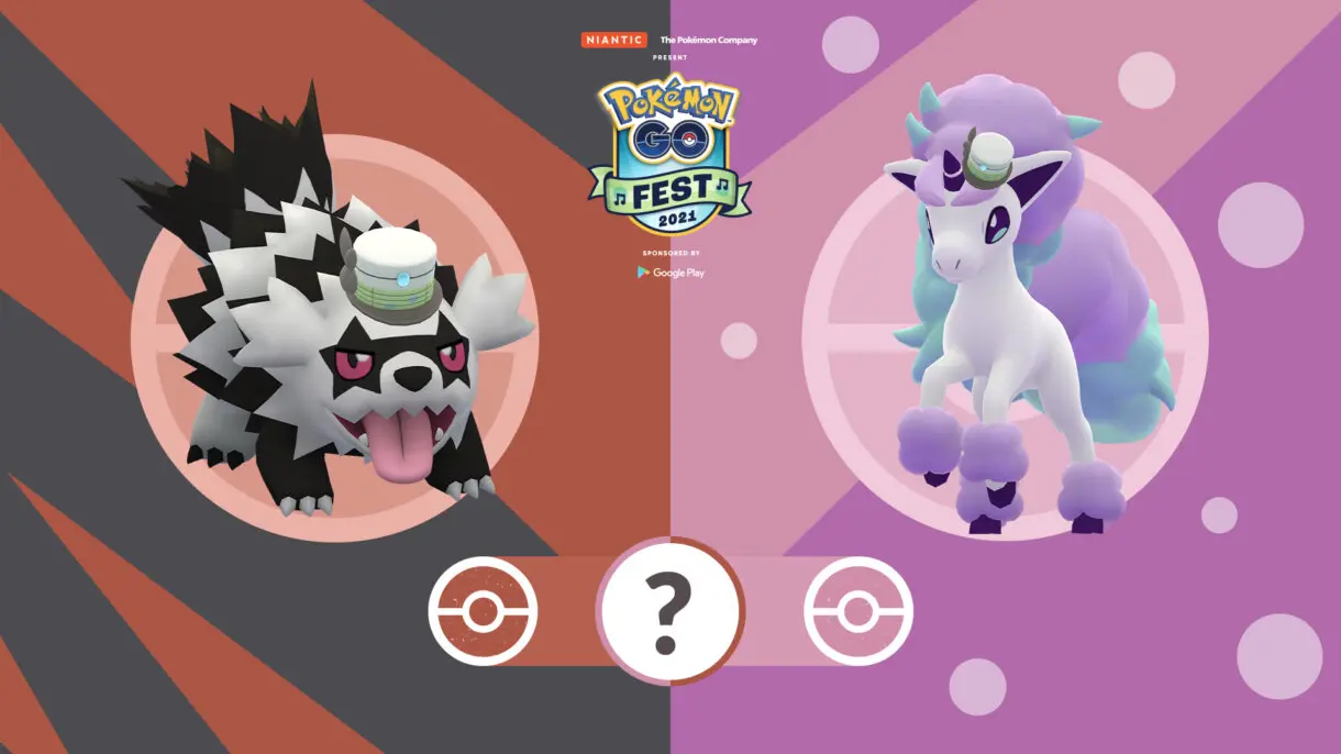 Pokemon GO Fest 2021 Formas de Galar Zigzagoon Ponyta