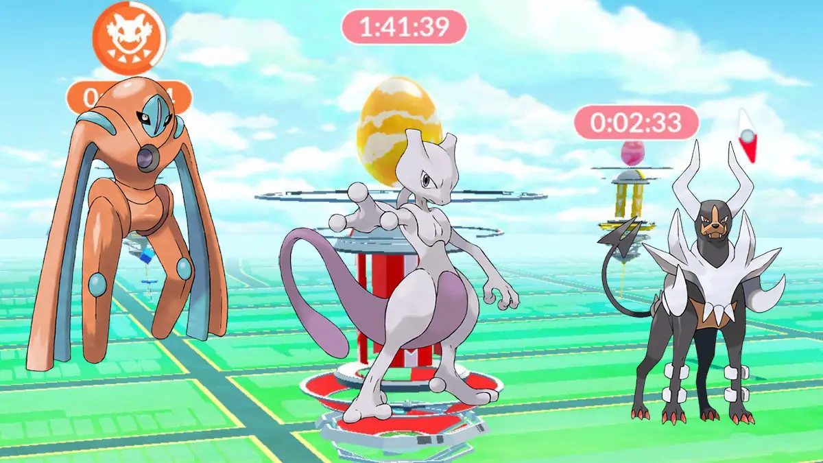Pokemon GO incursiones Mewtwo Deoxys Mega-Houndoom
