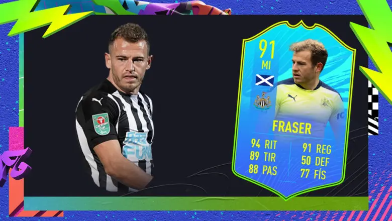 FIFA 21 Ultimate Team SBC Fraser Jugador de Nación Escocia FOF