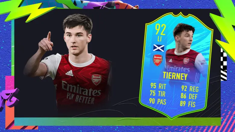 FIFA 21 Ultimate Team SBC Tierney Jugador de Nación Escocia FOF