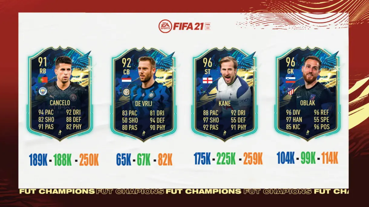 FIFA 21 Ultimate Team tier lista recompensas de FUT Champions con TOTS Ultimate nivel 4