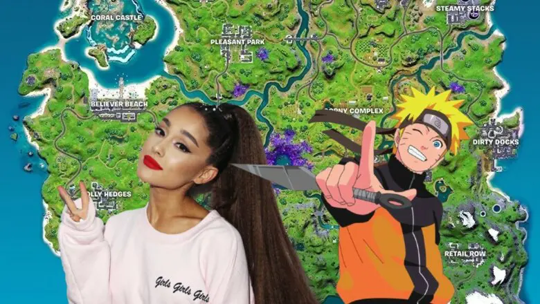 ariana grande naruto fortnite