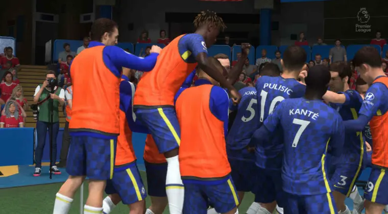 Imagen de Así se celebra un gol decisivo en FIFA 22