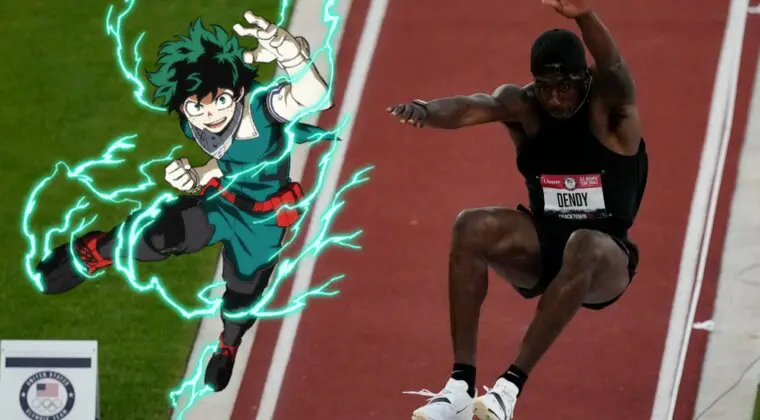 Imagen de El atleta Marquis Dendy se convierte en un héroe de Boku no Hero Academia gracias a este gran 'fan art'