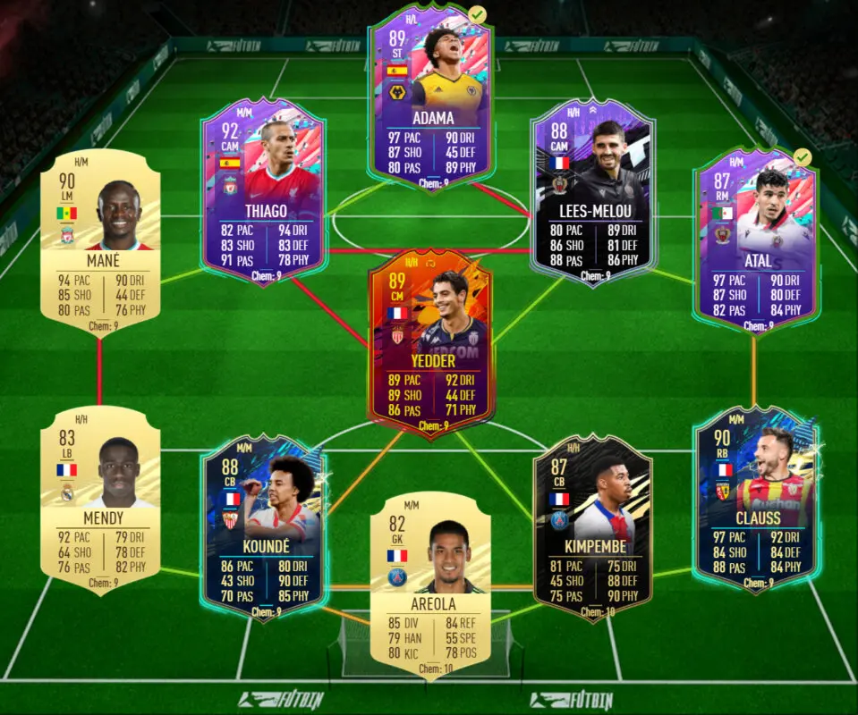 FIFA 21: ahorra tiempo consiguiendo a Atal y Adama Traoré FUTTIES gratuitos a la vez propuesta de plantilla 1