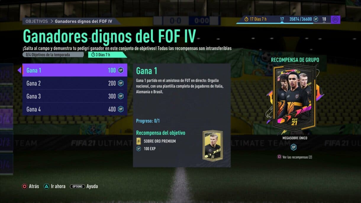 FIFA 21: Llega un nuevo torneo para conseguir un Megasobre Único, aunque solo por tiempo muy limitado Ultimate Team "Ganadores dignos del FOF IV"