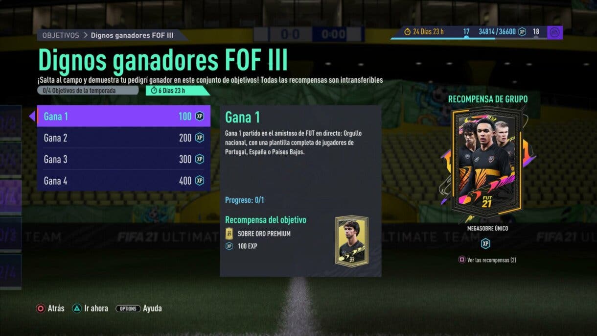 FIFA 21: consigue un Megasobre Único gratuito con estos objetivos de Ultimate Team Dignos ganadores del FOF III. Orgullo Nacional