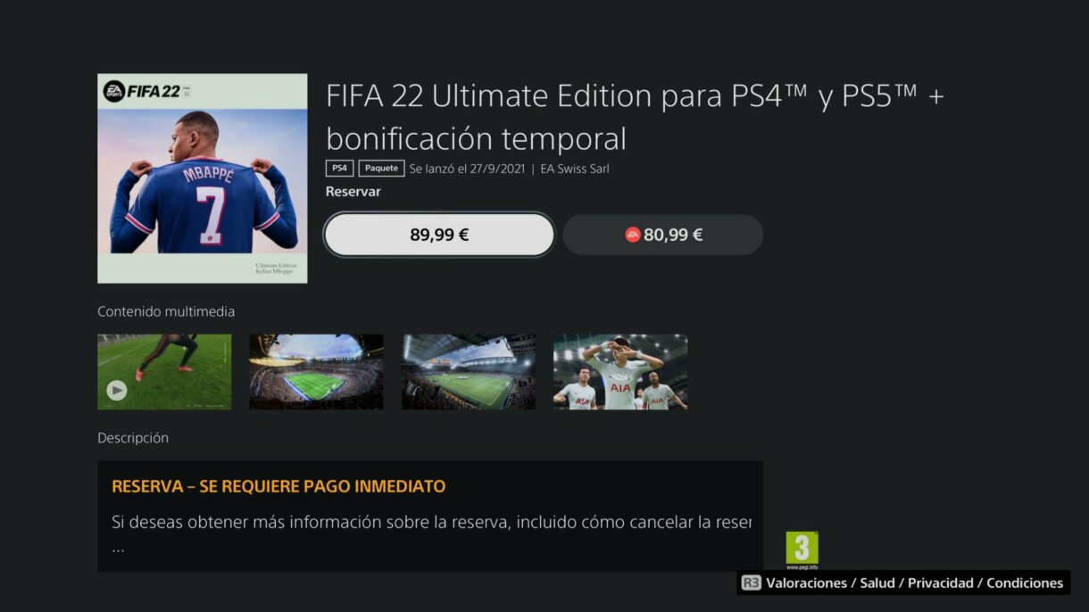 With this simple "trick" you can preorder FIFA 22