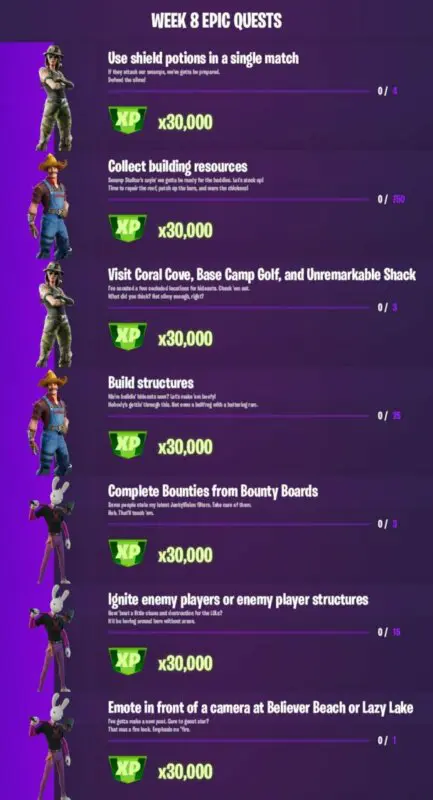 fortnite desafios 4 1