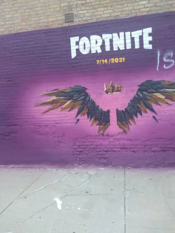 fortnite mural