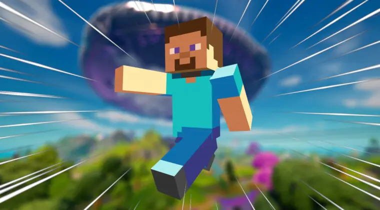 Imagen de Rediseñan el mapa de Fortnite con la estética de Minecraft con increíbles resultados