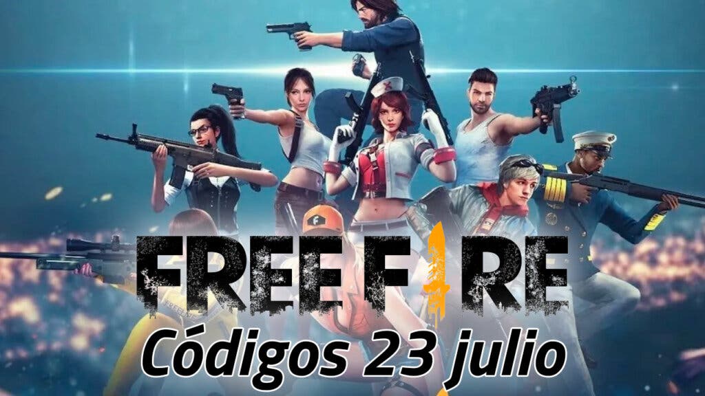 free fire codigos 23 julio