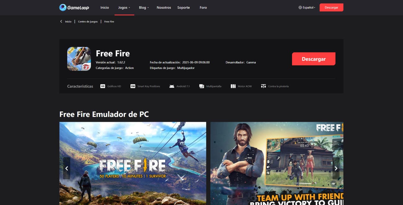 Cómo jugar en PC a Free Fire