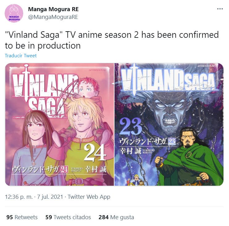 Vinland Saga confirma a 2ª temporada