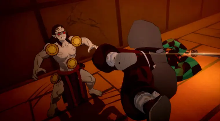 Imagen de Kimetsu no Yaiba - The Hinokami Chronicles muestra en un nuevo gameplay el arco de La Mansión Tambor