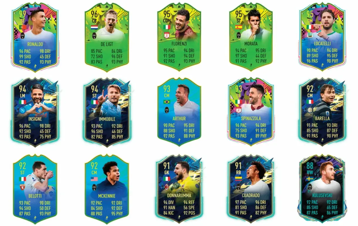 Links verdes de Bonucci Summer Stars. FIFA 21 Ultimate Team