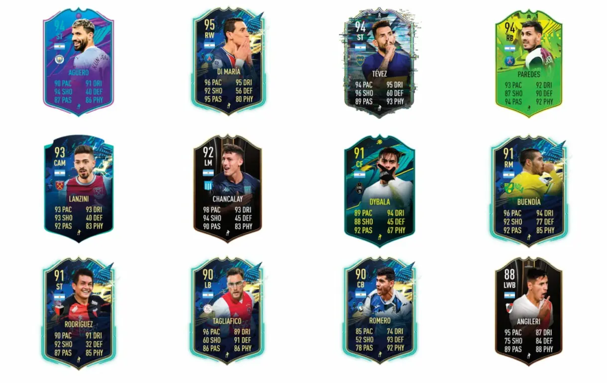 Links naranjas de Correa Showdown. FIFA 21 Ultimate Team