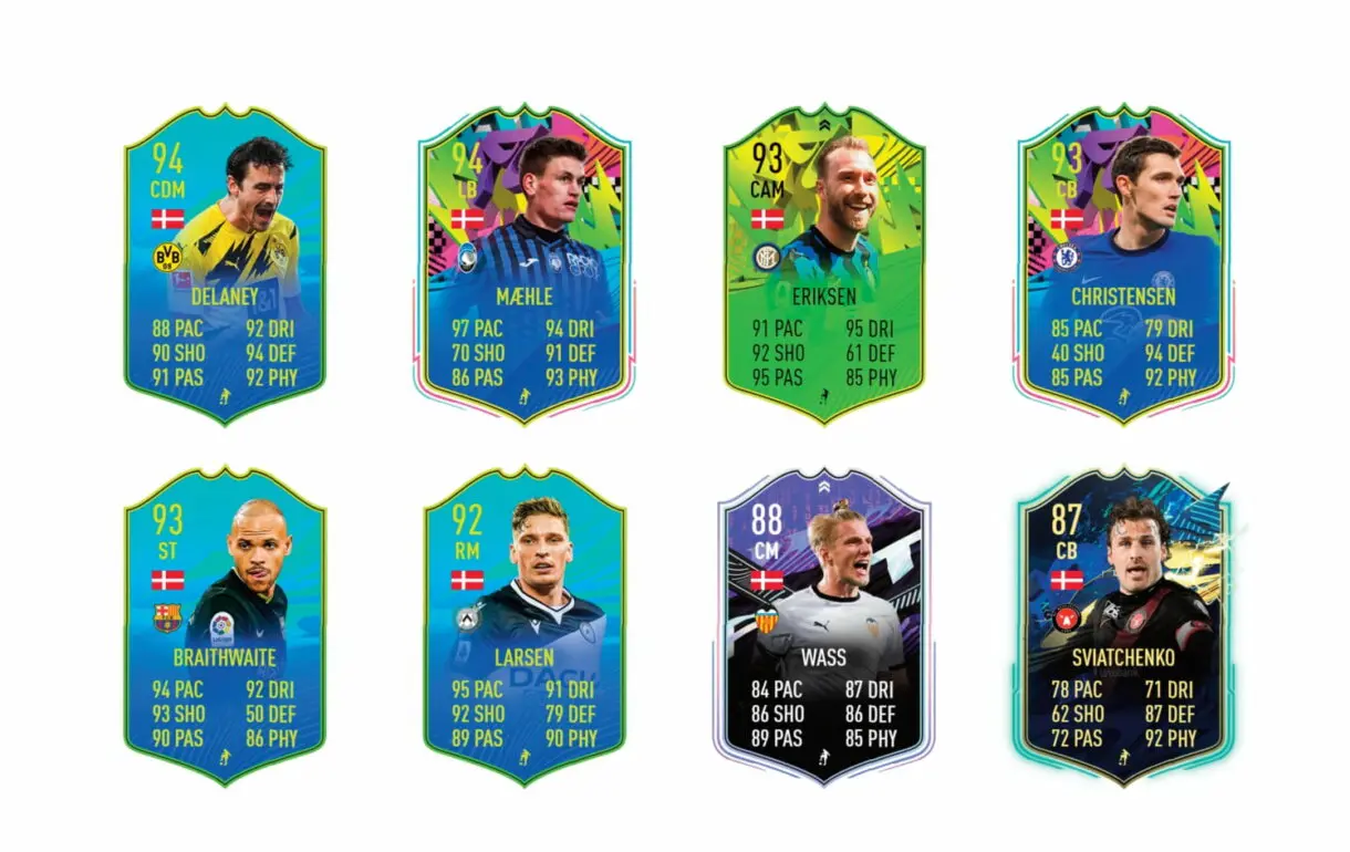 Links naranjas de Dolberg Summer Stars. FIFA 21 Ultimate Team