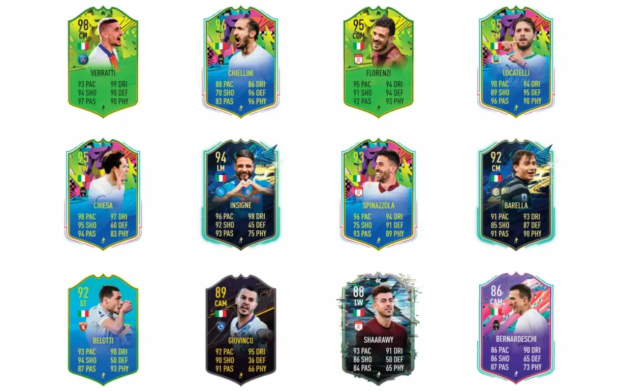 Links naranjas de Jorginho Showdown. FIFA 21 Ultimate Team