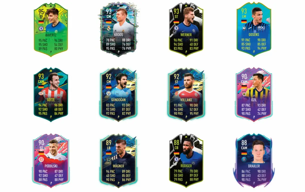 Links naranjas de Kimmich Summer Stars. FIFA 21 Ultimate Team