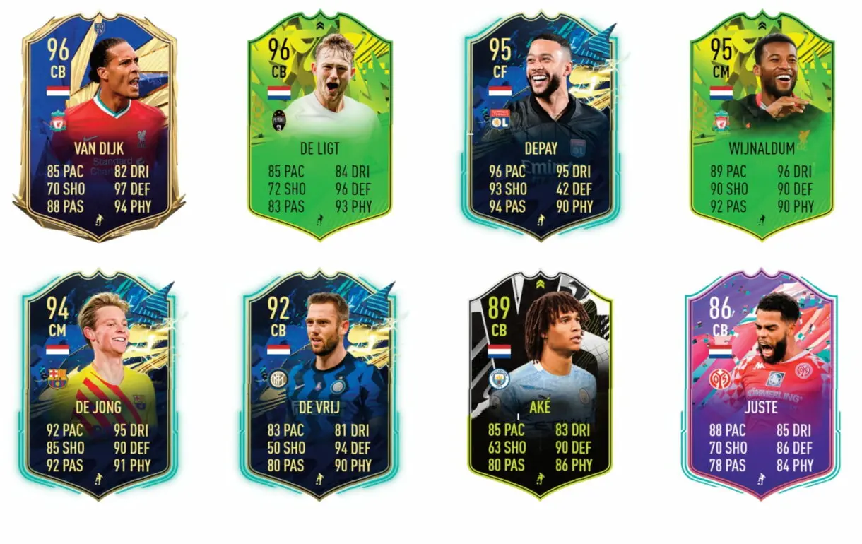 Links naranjas de Robben FUTTIES. FIFA 21 Ultimate Team