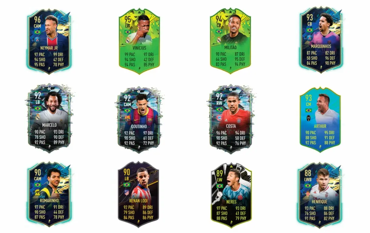 Links naranjas de Thiago Silva Showdown. FIFA 21 Ultimate Team