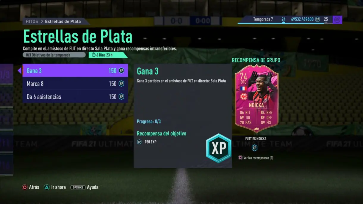 Stats in game de N´Dicka FUTTIES gratuito. FIFA 21: el nuevo free to play de plata es increíblemente bueno objetivos