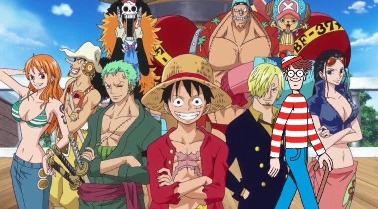 Imagen de One Piece y ¿Dónde está Wally? se unen en esta desafiante imagen