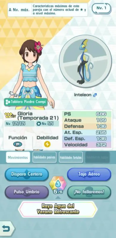 Pokemon Masters EX Gloria Inteleon
