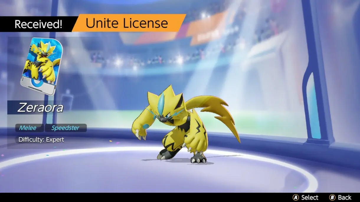 Pokemon UNITE recepcion Zeraora