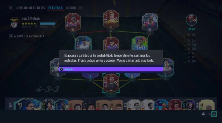 Imagen de FIFA 21: los usuarios de PS4 no pueden jugar partidos de Ultimate Team temporalmente por problemas de conexión