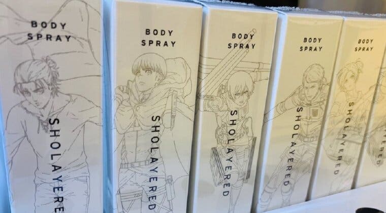 Imagen de Shingeki no Kyojin estrena uno de sus productos más curiosos: espráis corporales con olor a sus personajes
