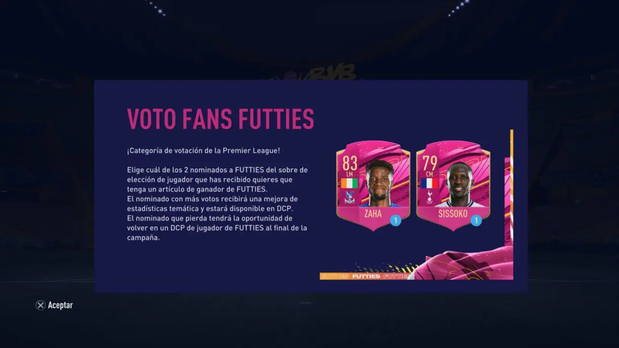 FIFA 21 Ultimate Team nueva votación FUTTIES Sissoko y Zaha