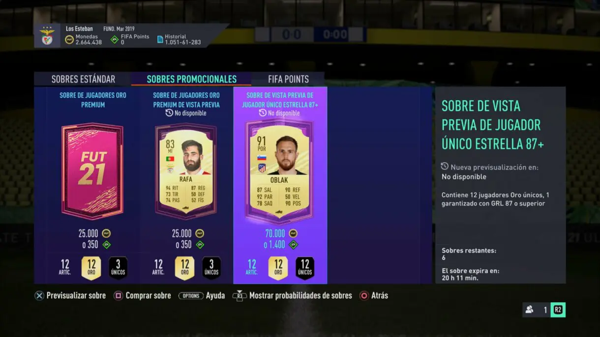 FIFA 22: cinco cosas que deben seguir en Ultimate Team sobres previsualizables