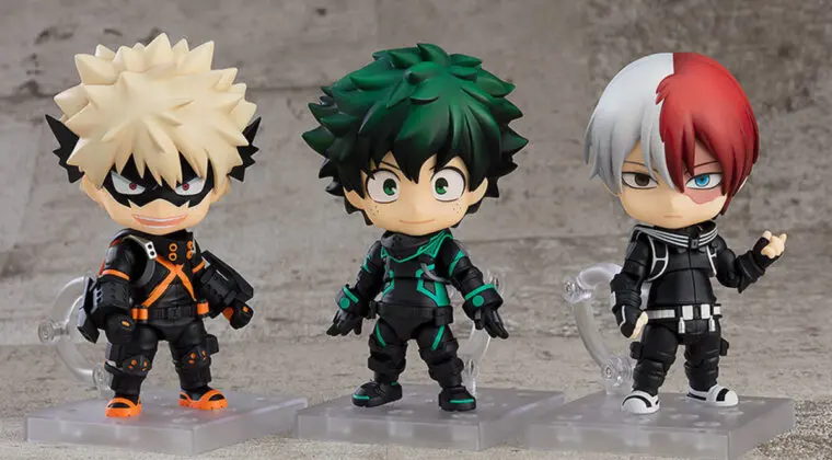 Imagen de Boku no Hero Academia anuncia tres nuevos Nendoroid de Deku, Bakugo y Todoroki
