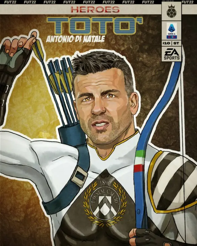 FIFA 22: anunciado un nuevo FUT Heroes para Ultimate Team Antonio Di Natale.