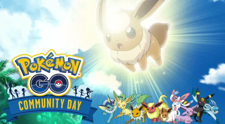 Imagen de Día de la Comunidad de agosto de Pokémon GO: Movimientos exclusivos de Eevee y sus evoluciones