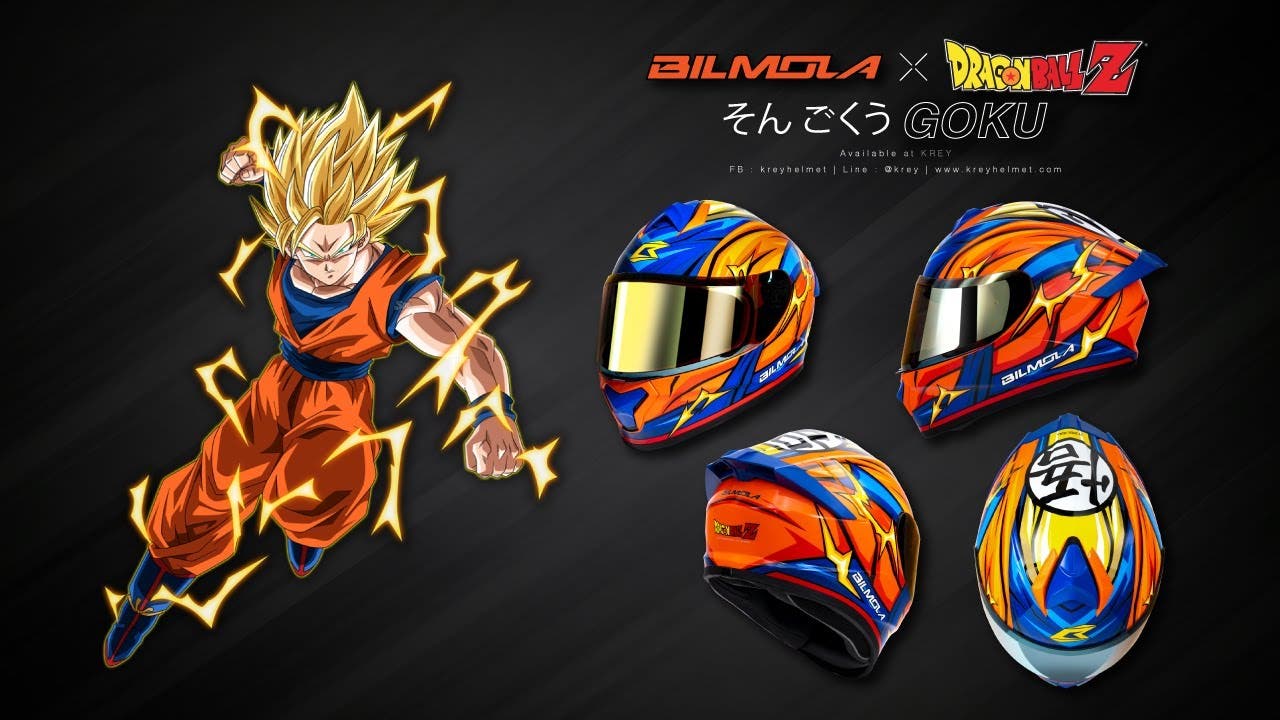 Toei Animation y BILMOLA presentan varios cascos para motos basados en Dragon  Ball Z
