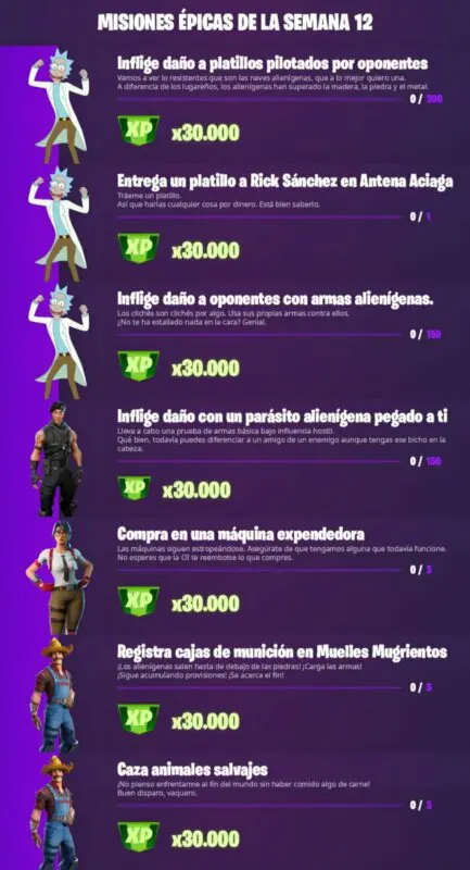 fortnite desafios 4