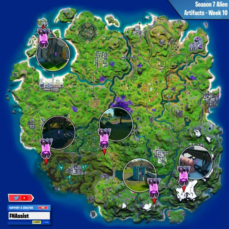 fortnite mapa artefactos 8
