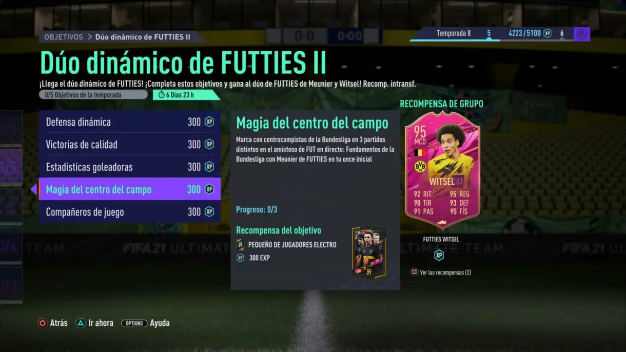 Objetivos de Meunier y Witsel FUTTIES gratuito. FIFA 21 Ultimate Team