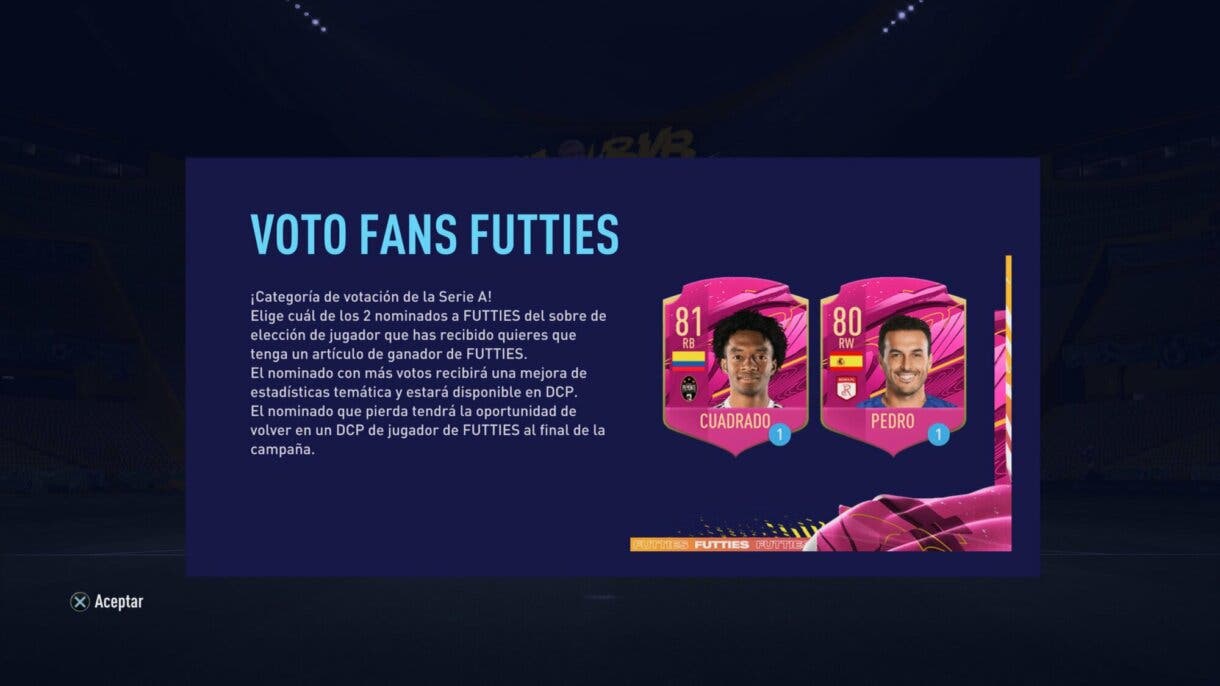 FIFA 21: nueva votación FUTTIES. El ganador tendrá cinco estrellas de skills o pierna mala Juan Cuadrado y Pedro
