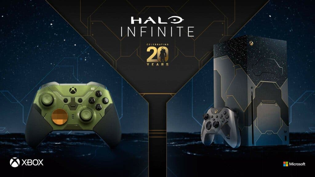 Xbox Series X y mando edición Halo Infinite