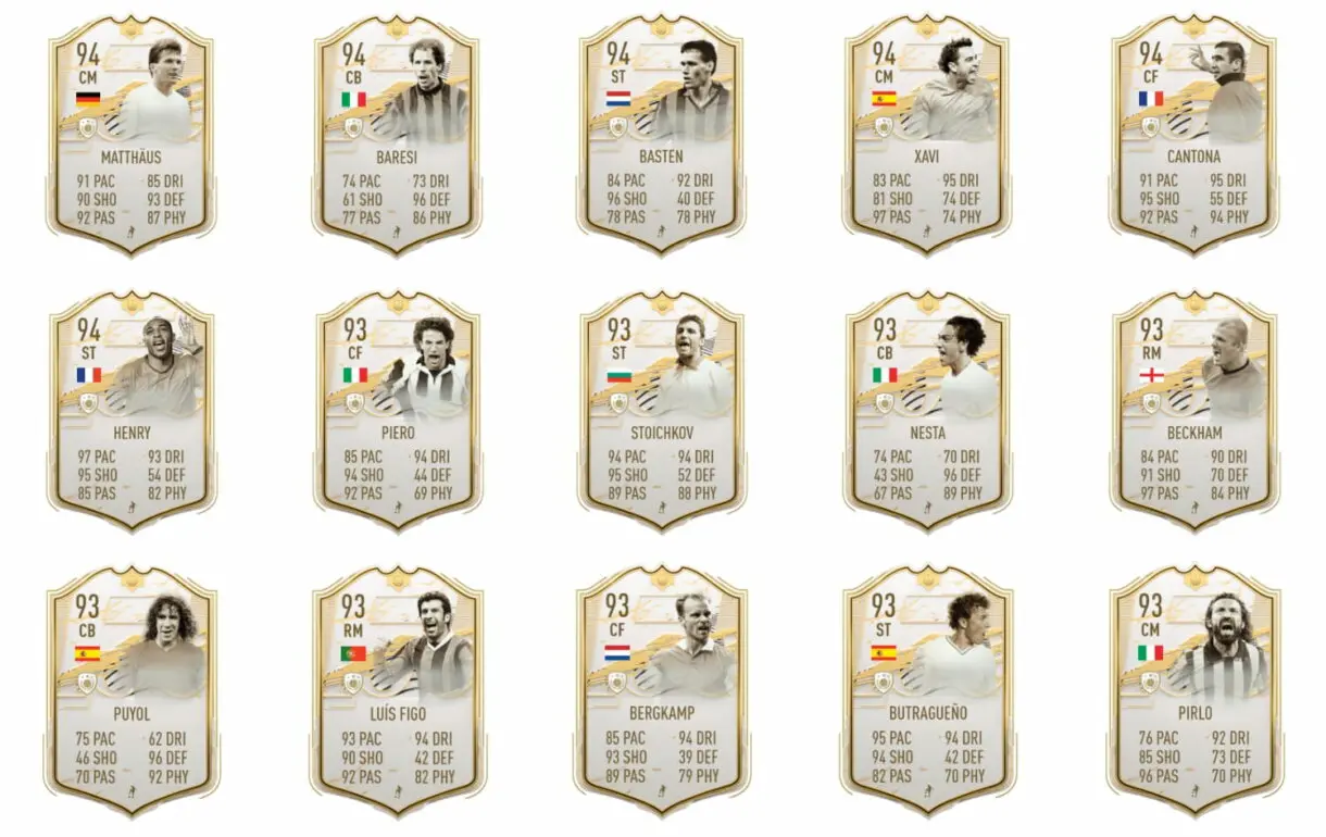 FIFA 21 Icon Swaps 4: lista con todos los Iconos Moments que pueden tocar en el Player Pick +92. ¿Merece la pena? lista completa 2