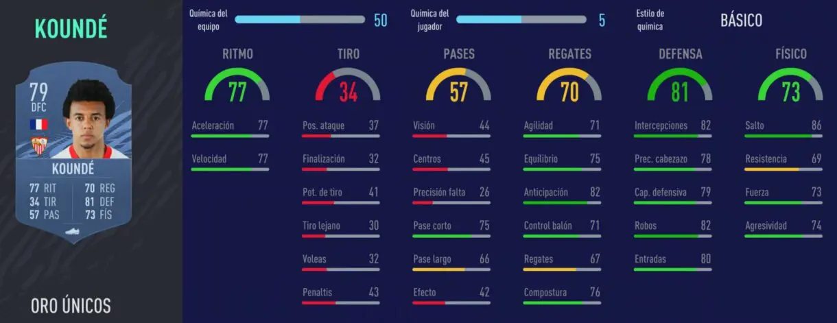FIFA 22 medias: cartas interesantes de la Liga Santander que pueden ser aún mejores (primera parte) Ultimate Team Koundé