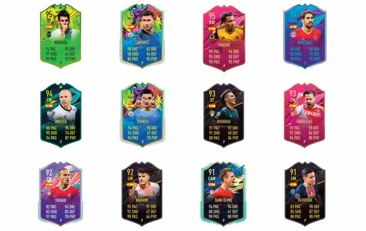 Links naranjas de Ansu Fati FUTTIES. FIFA 21 Ultimate Team