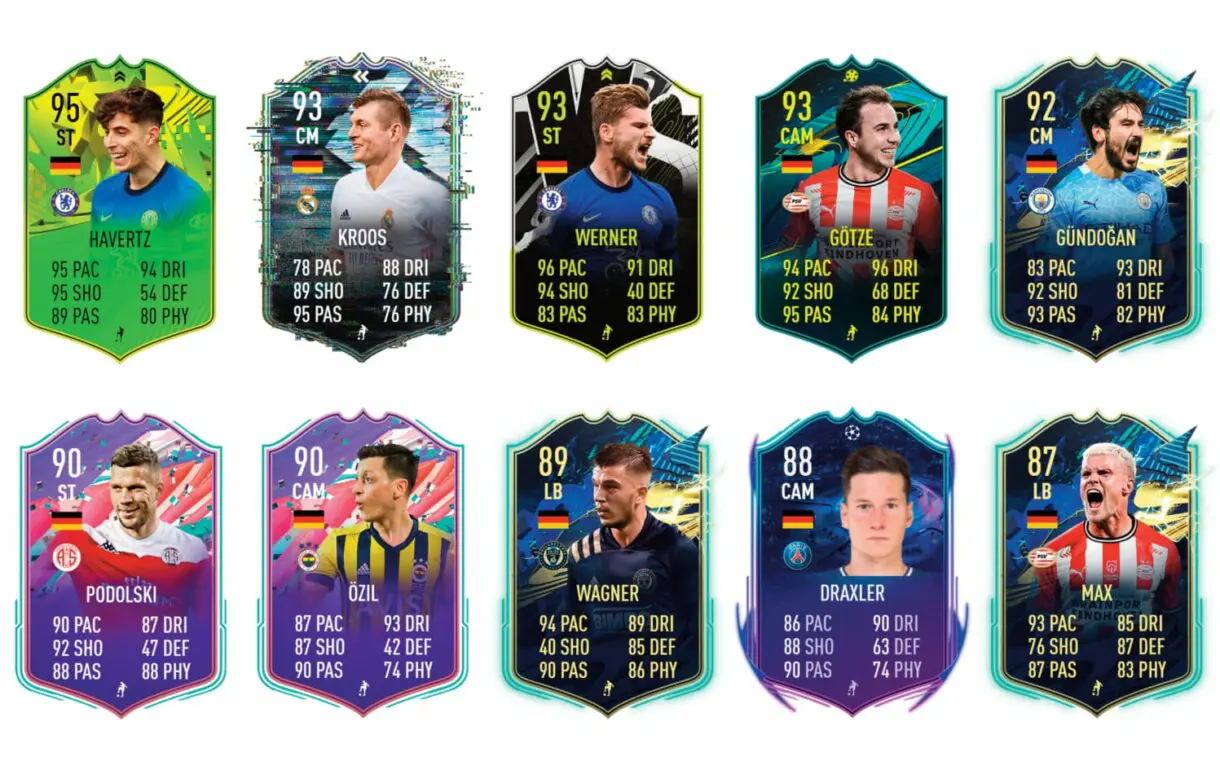Links naranjas de Sané FUTTIES. FIFA 21 Ultimate Team