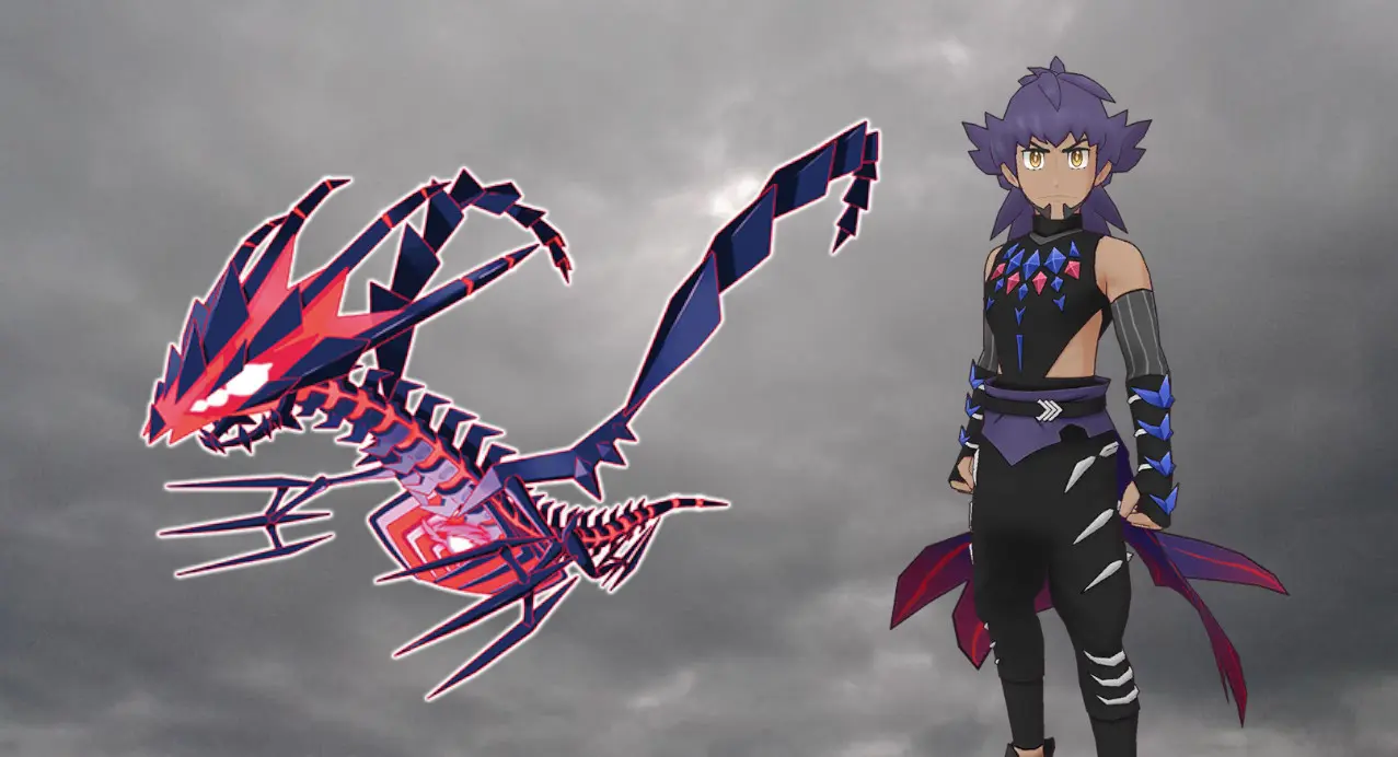 Lionel y Eternatus Pokemon Masters EX