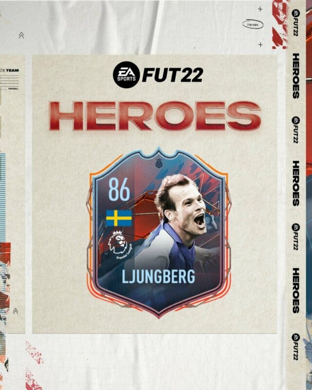 FIFA 22: EA Sports revela otro FUT Heroes de la Premier League Ultimate Team Freddie Ljungberg diseño carta